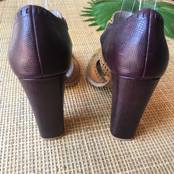 Hinge Color Block Maryjanes Heels 8.5 - Picture 4 of 5